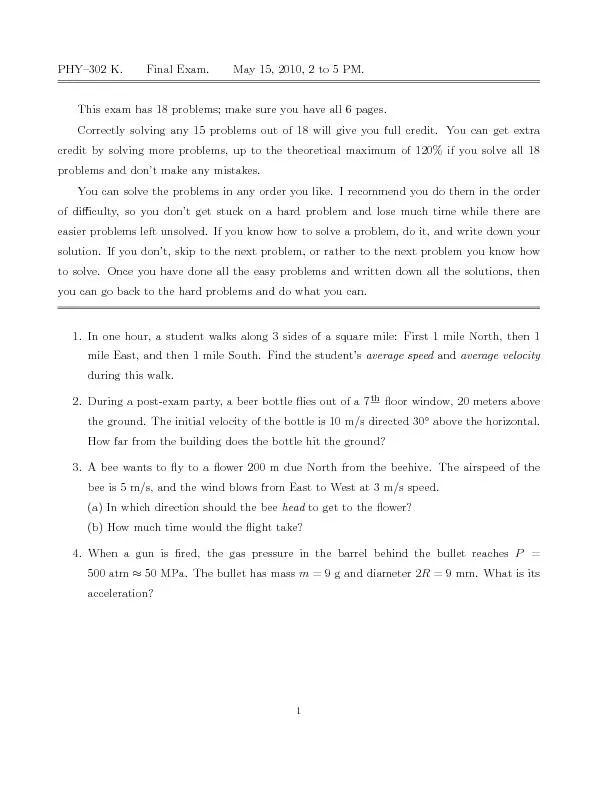 PHY{302K.FinalExam.May15,2010,2to5PM.