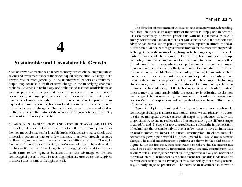 ustainable and Unsustainable Growth
