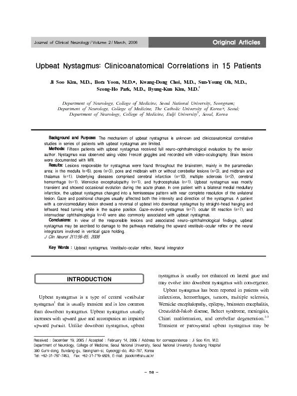 Journal of Clinical Neurology/Volume 2/March, 2006