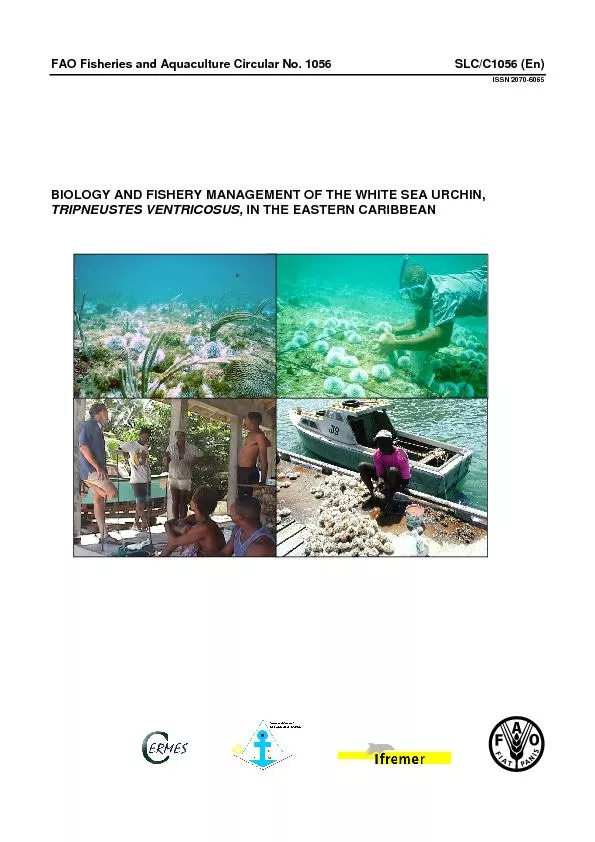 FAO Fisheries and Aquaculture Circular No. 1056