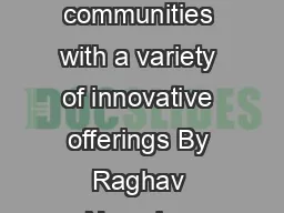 YES BANK Serving lowincome communities with a variety of innovative offerings By Raghav