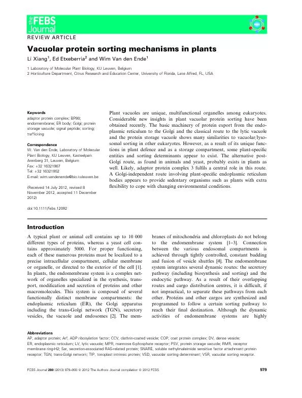 PDF-conservedamongalleukaryotes,higherplantshavedevelopedsomeuniquemechani