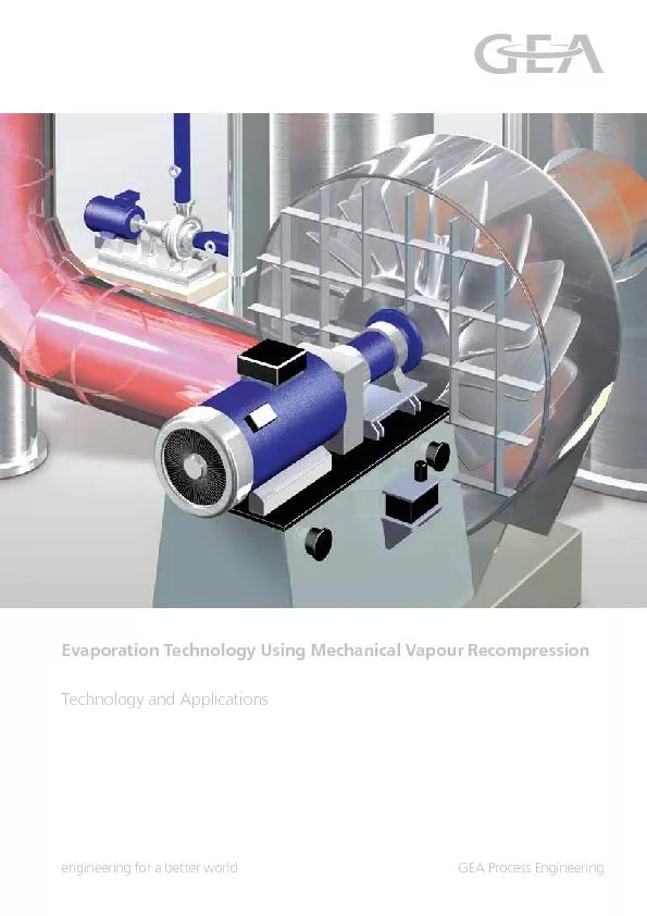 GEA Process EngineeringTechnology and ApplicationsEvaporation Technolo