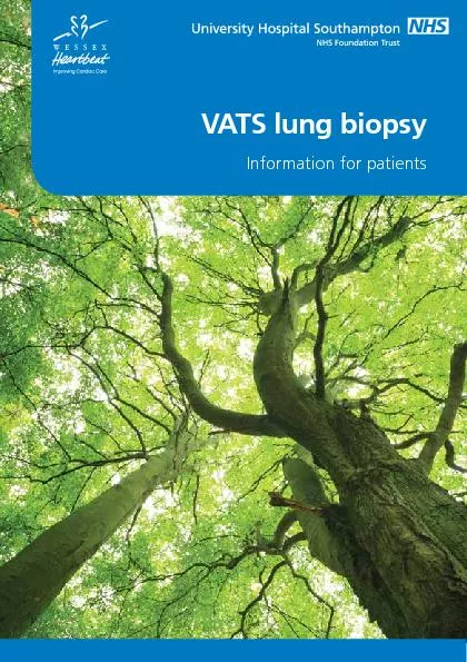 VATS lung biopsy
