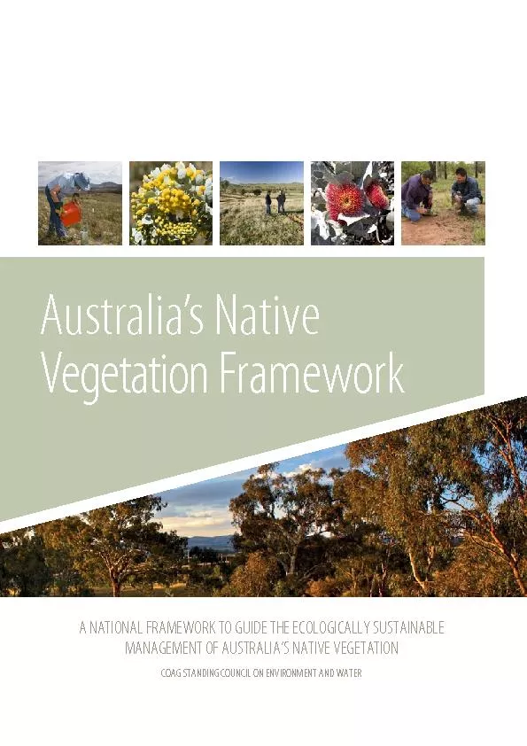 Austali’s NativeVegetation Framework
