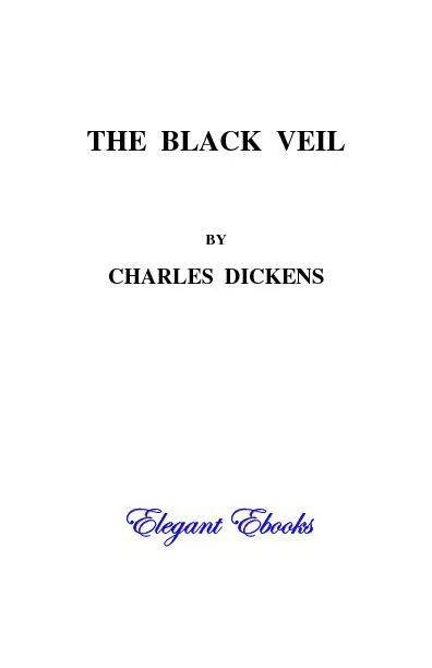 THE  BLACK  VEIL  BY CHARLES  DICKENS