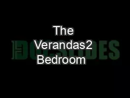 The Verandas2 Bedroom  •  2 BathApprox. 1,147 Sq. Ft.