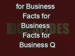FTC FACTS for Business  Facts for Business  Facts for Business Q