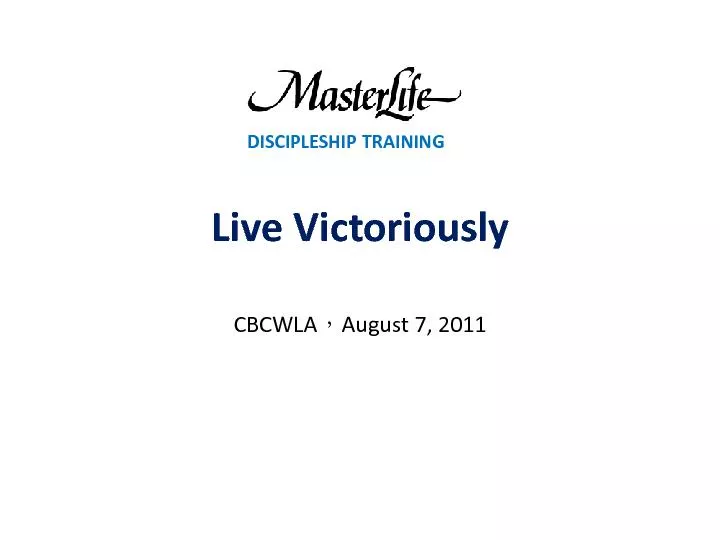 Live Victoriously