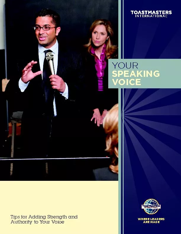 YOURVOICETips for Adding Strength and Authority to Your Voice
...