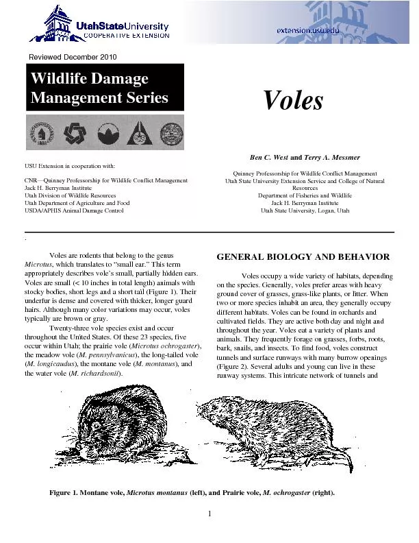 Wildlife DamageManagement Series
