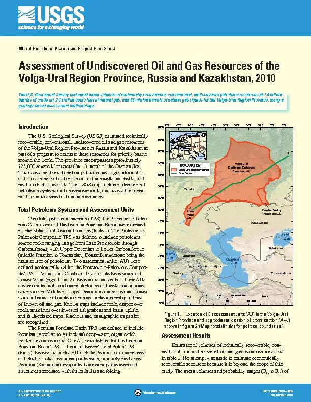 World Petroleum Resources Project Fact Sheet