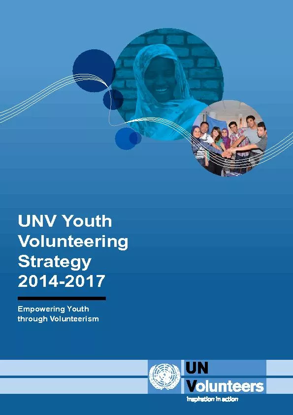 UNV Youth Volunteering Strategy Empowering Youth through Volunteerism