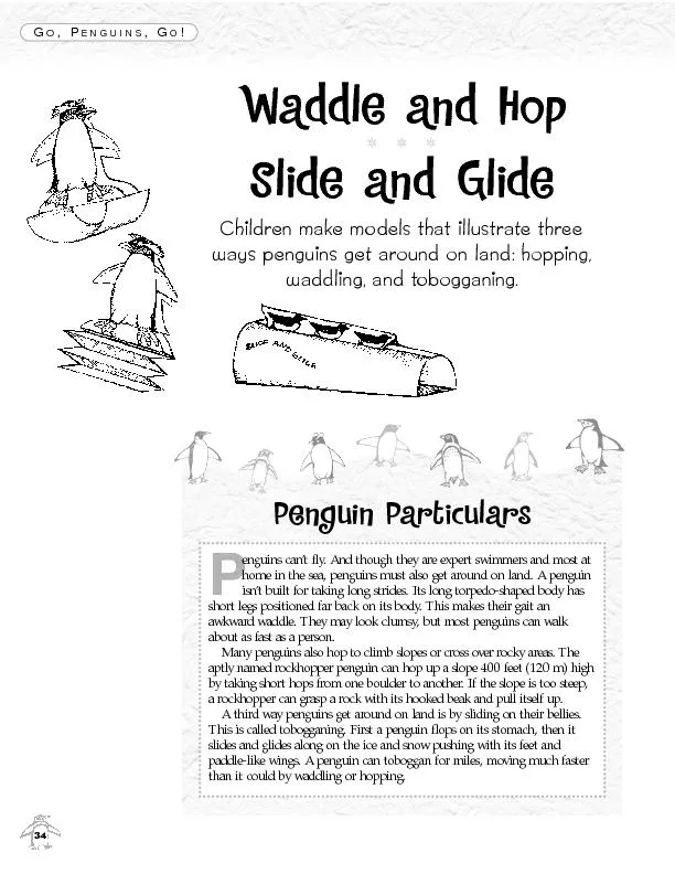 	
Photocopy page 36. Color the two rockhopper penguins, if