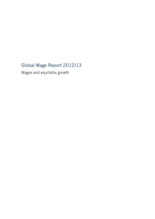 Global Wage Report 2012/13