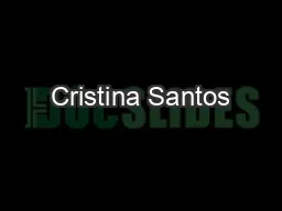 Cristina Santos