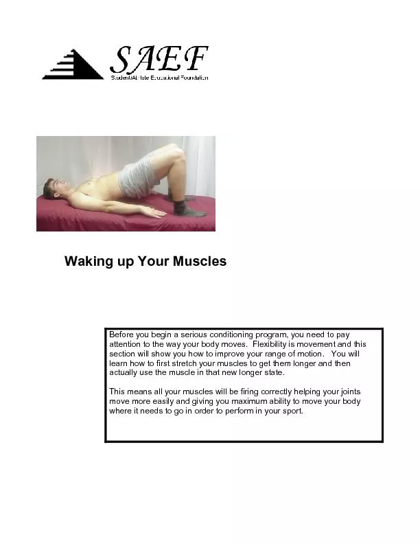 Waking up Your Muscles