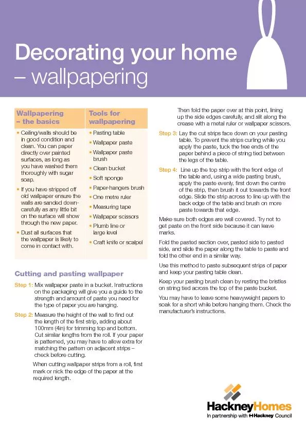 Decorating your home – wallpaperingstrength and amount of paste y