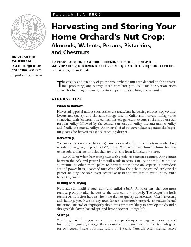 Harvesting and Storing YourHome Orchard