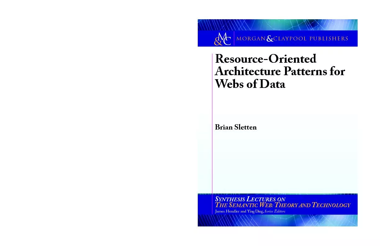 Resource-OrientedArchitecturePatternsforWebsofData
