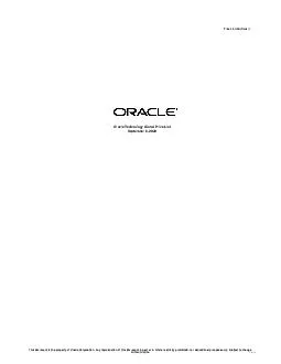 Prices in USA Dollar Software Investment Guide Oracle Technology Global Price List February   This document is the property of Oracle Corporation