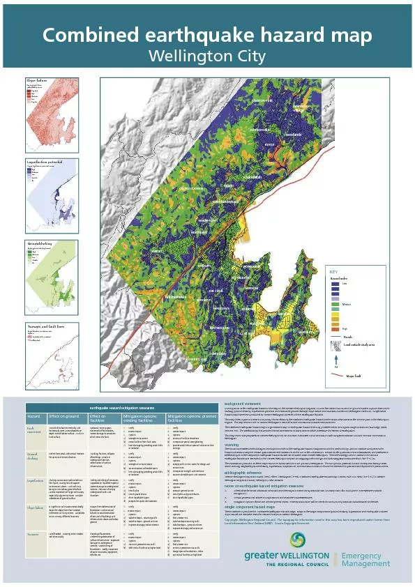 Copyright: Wellington Regional Council. The topographic information us
