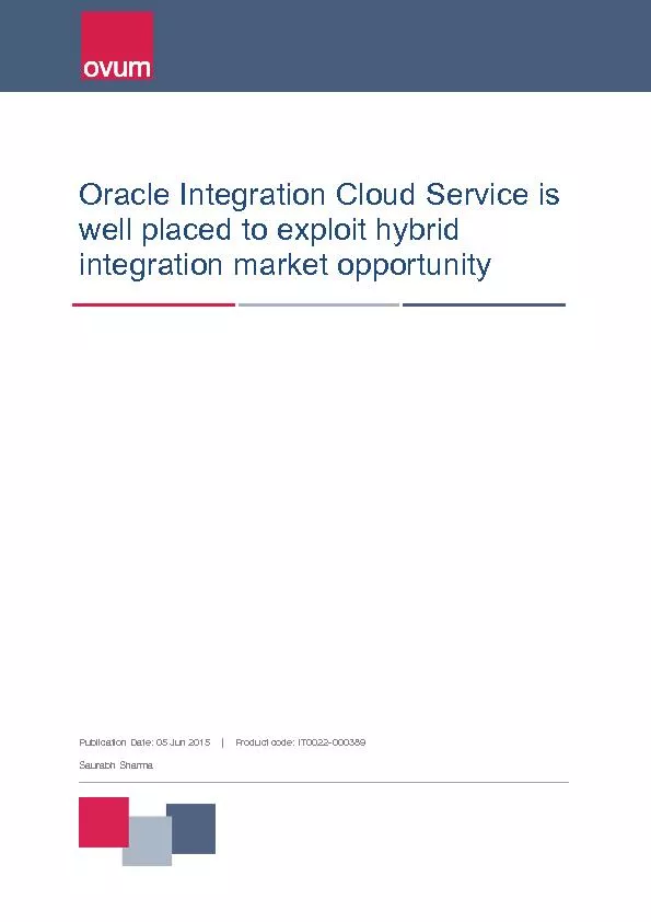Oracle Integration Cloud Service is