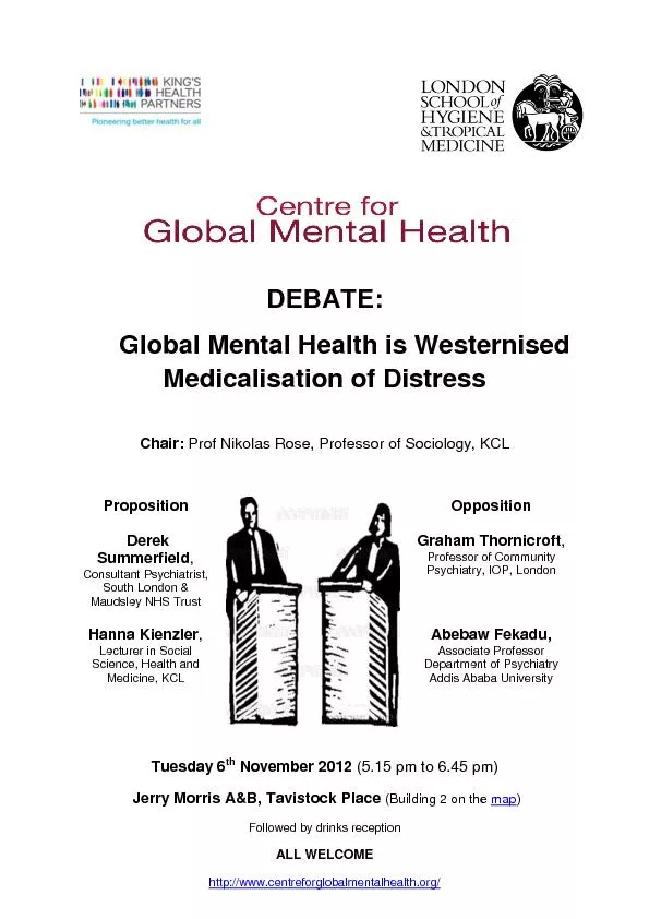 Global Mental Health is Western