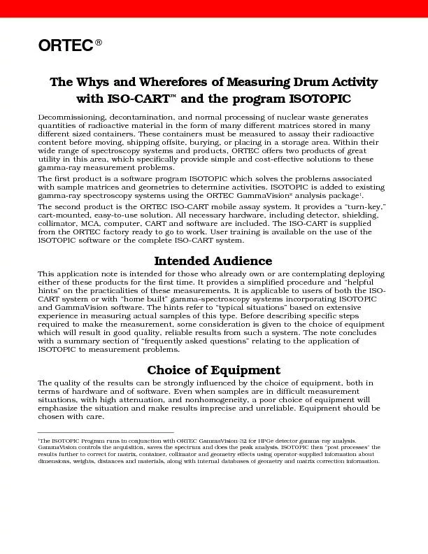 The Whys and Wherefores of Measuring Drum Activity