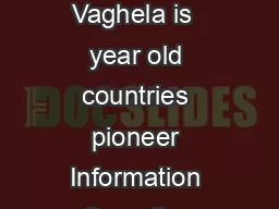 Trainer Profile Sunny Vaghela is  year old countries pioneer Information Security  Cyber