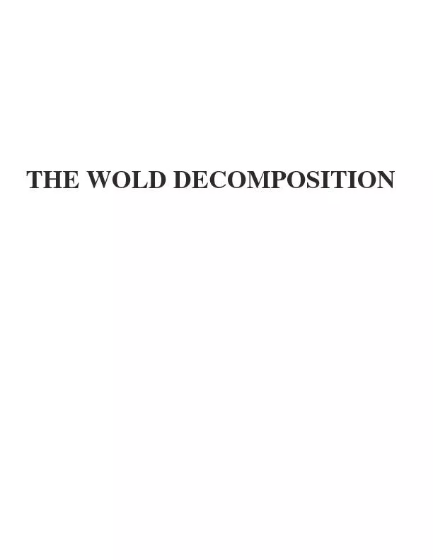 THE WOLD DECOMPOSITION