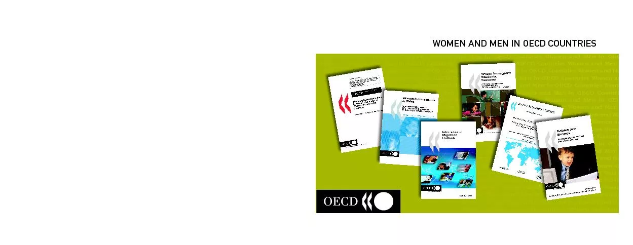 WOMEN AND MEN IN OECD COUNTRIES