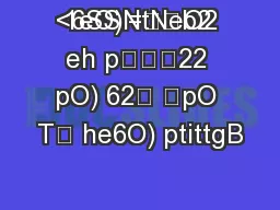 <6SS =b2 
 1eO)NtNeO2 eh p22 pO) 62 pO T he6O) ptittgB