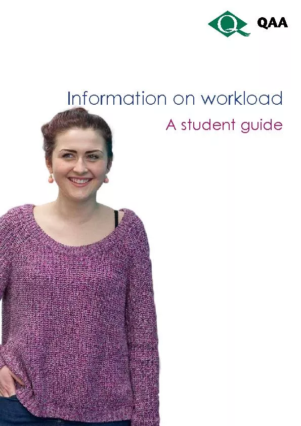 aInformation on workload A student guide