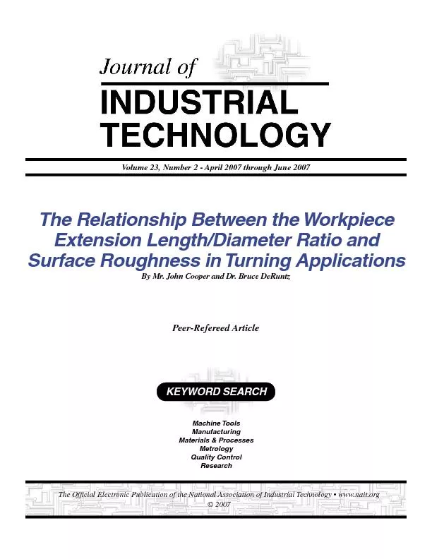Journal of Industrial Technology     s     Volume 23, Number 2     s