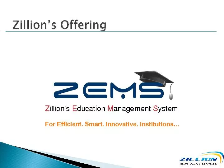 For Efficient. Smart. Innovative. Institutions…