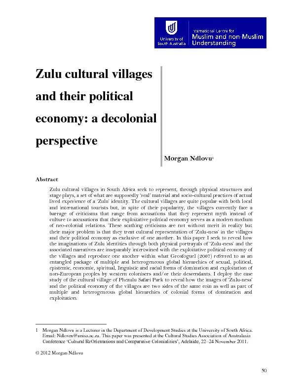 Zulu cultural villages