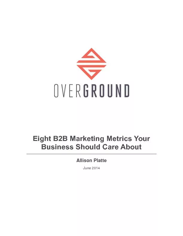 B2B Marketing Metrics Your