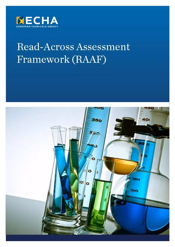 Read-Across Assessment Framework (RAAF)