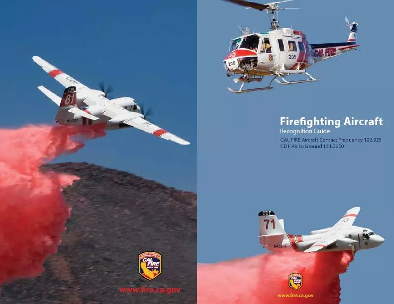 Fire ghting Aircraft Recognition Guide
