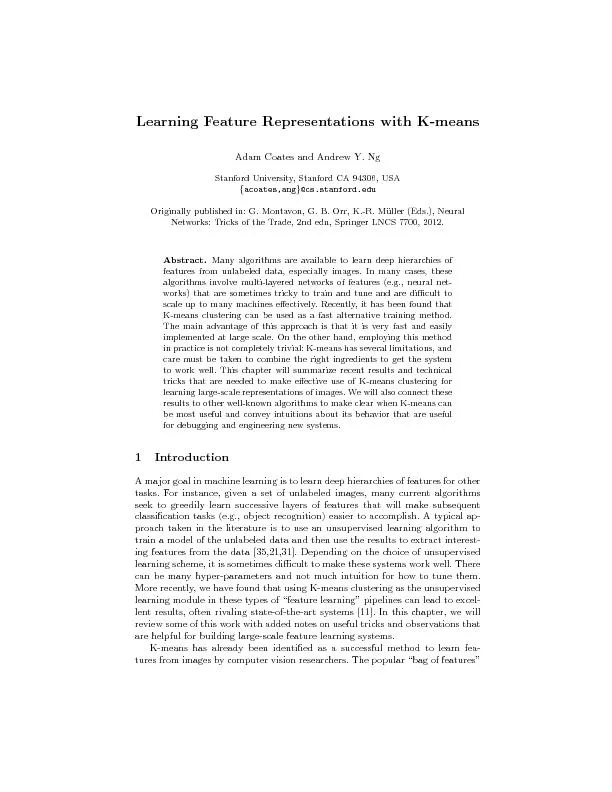 2.1Pre-processingBeforerunningalearningalgorithmonourinputdatapointsx(