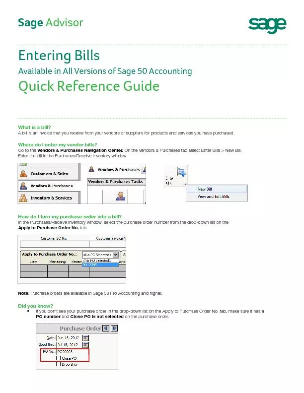 A bill is an invoice that you receive from your vendors or suppliers f