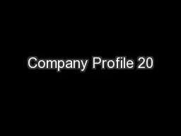Company Profile 20