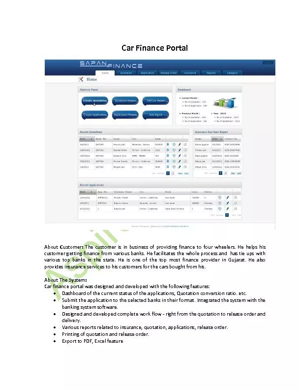 Car Finance Portal