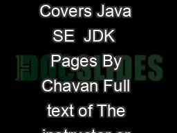 Java for Beginners nd Edition BCD Covers Java SE  JDK  Pages By Chavan Full text of The