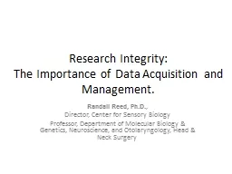 Research Integrity: