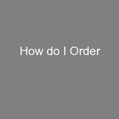 How do I Order