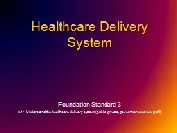 Healthcare Delivery