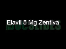 Elavil 5 Mg Zentiva