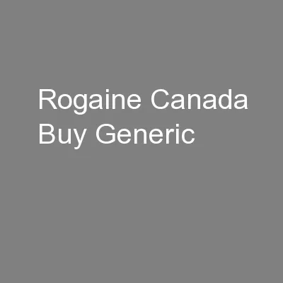 Rogaine Canada Buy Generic